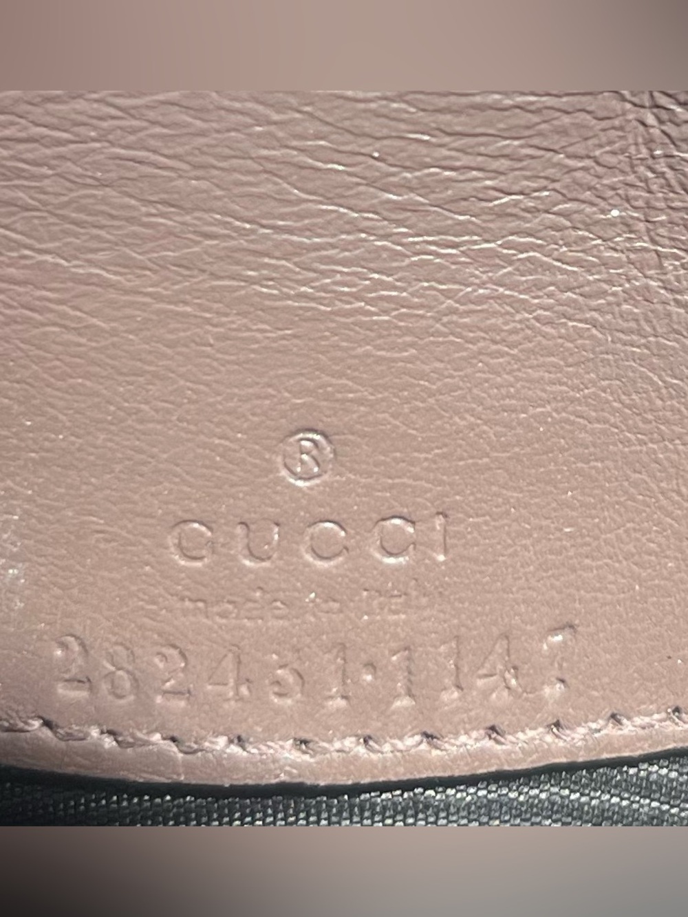 Gucci Guccissima Continental Wallet Taupe Brown Leather Authentic - Picture 4 of 10
